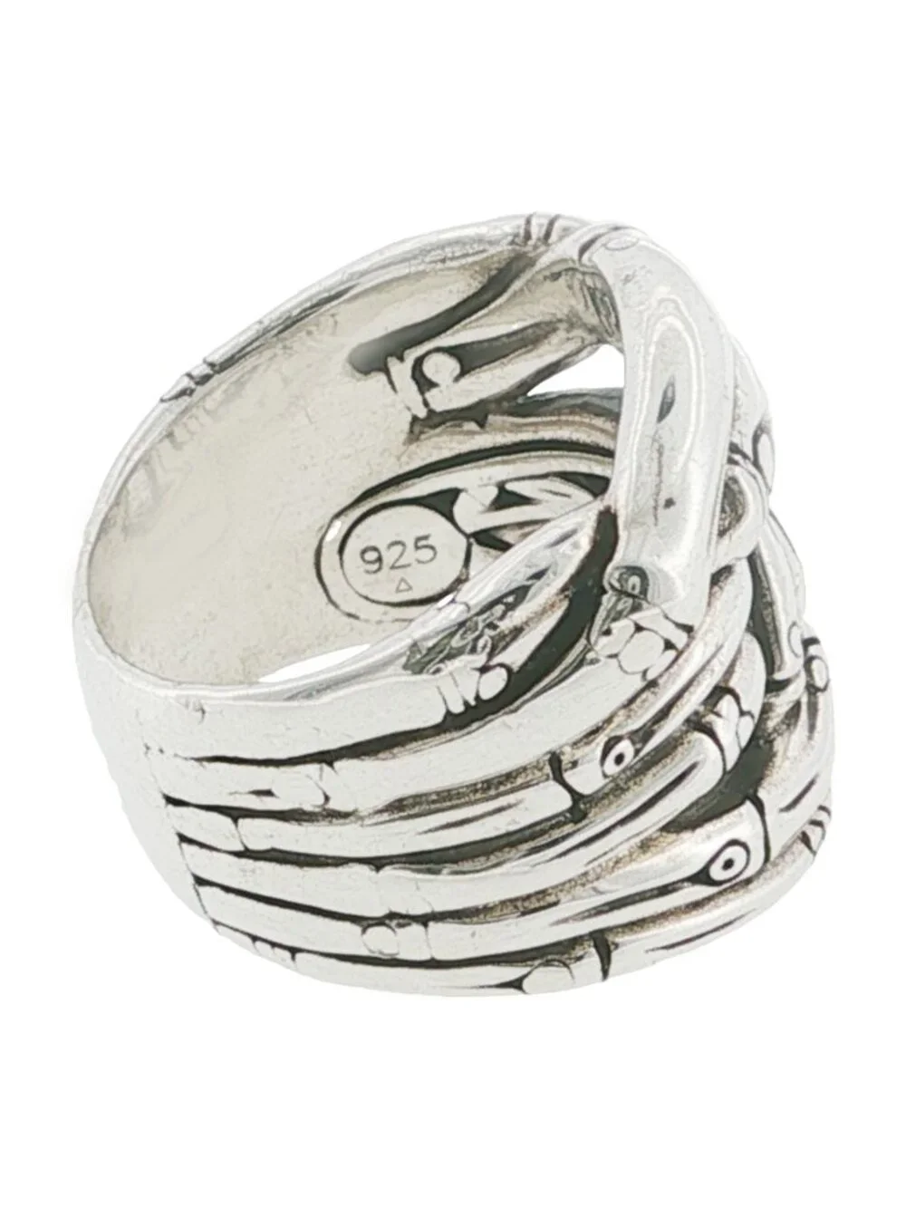 JOHN HARDY 925 Sterling Silver Bamboo Ring Size 7